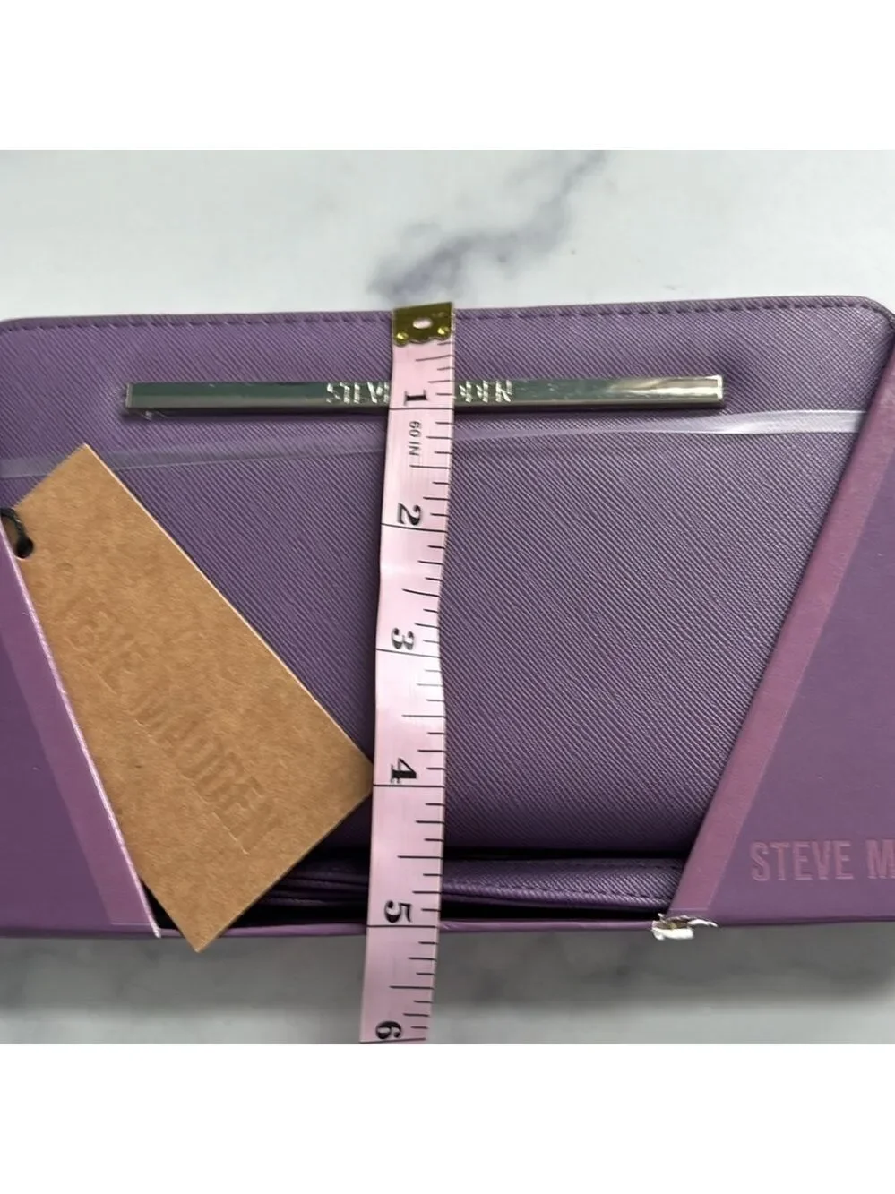 Steve Madden BZippy Grape Purple Boxed Wallet Wristlet NWT